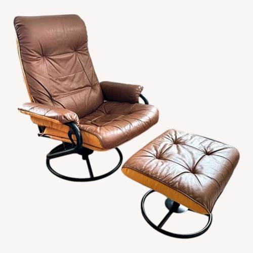 Used Chairworks Vintage Leather Armchair for sale on AptDeco