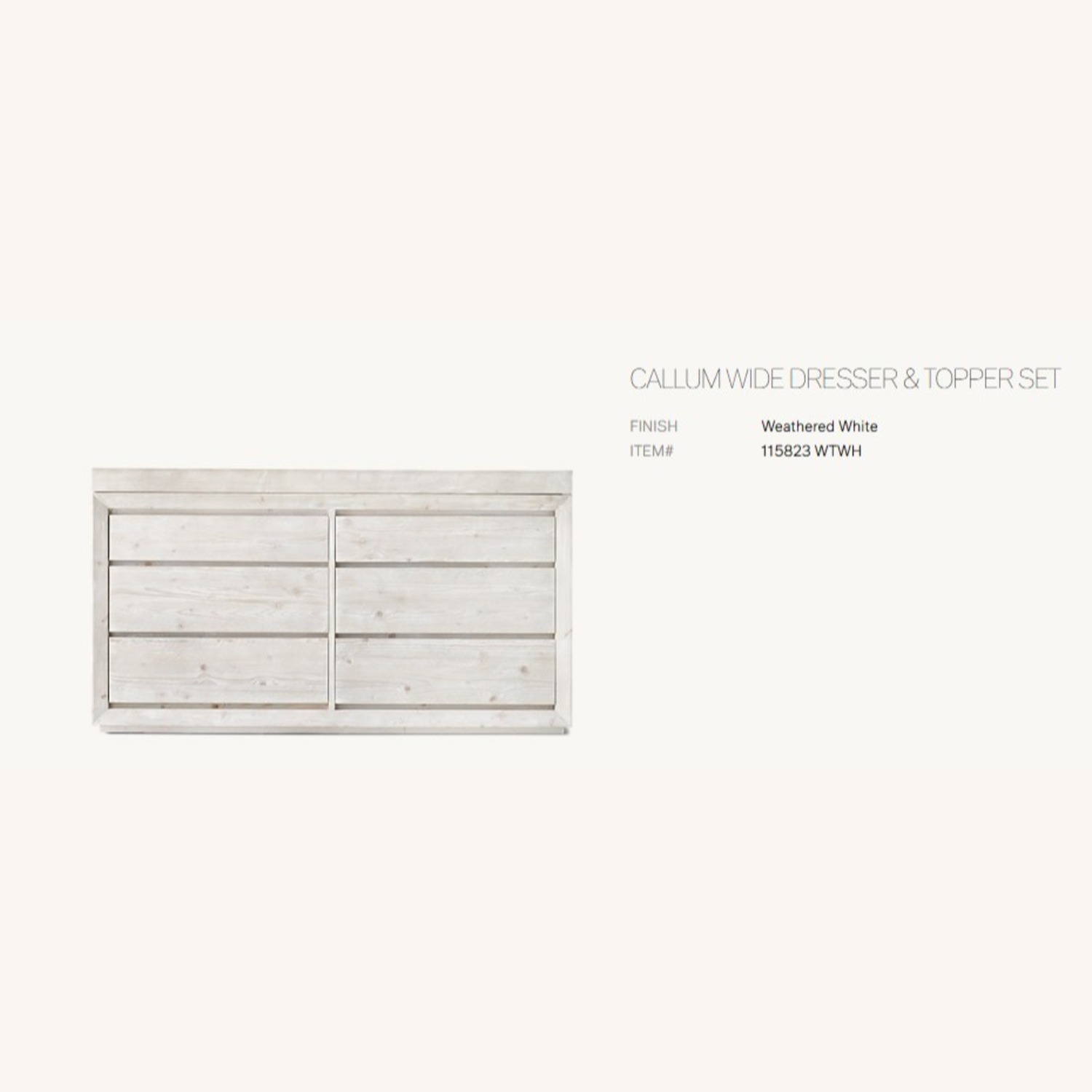 Restoration Hardware Callum Complete Nursery Set - Weathered White - image-7