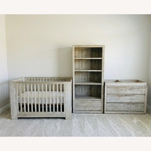Used Restoration Hardware Callum Complete Nursery Set - Weathered White for sale on AptDeco