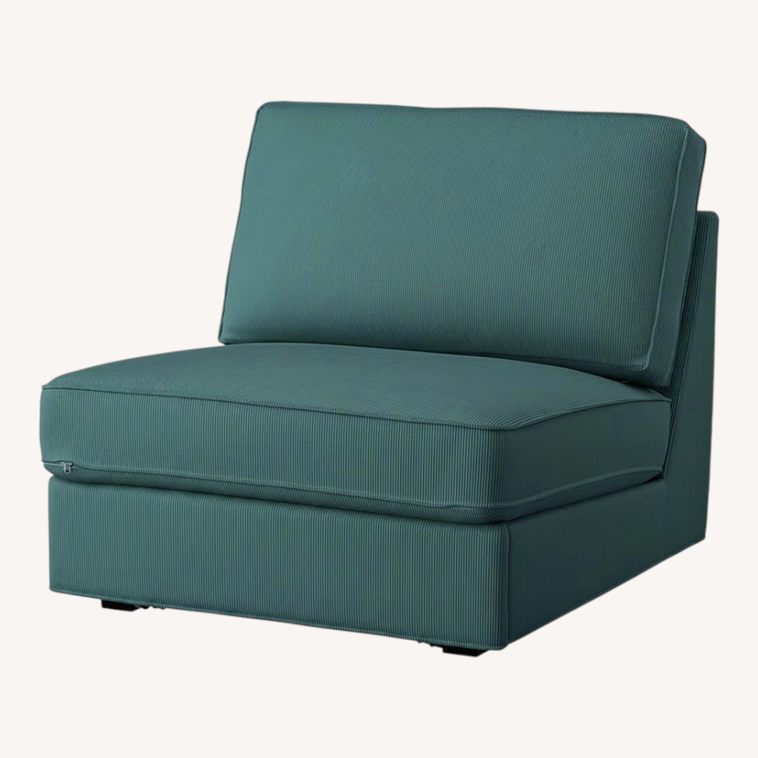 IKEA Kivik Green Fabric Chaise Lounge - image-0