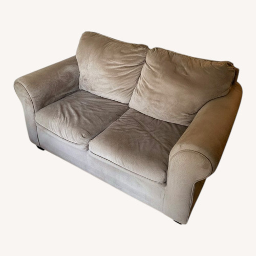 Used Light Brown Fabric 2 Seater Sofa for sale on AptDeco