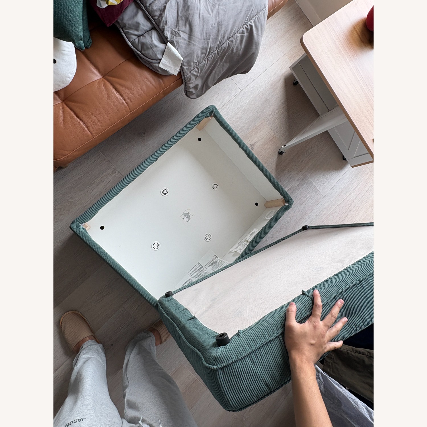 IKEA Kivik Green Ottoman - image-4