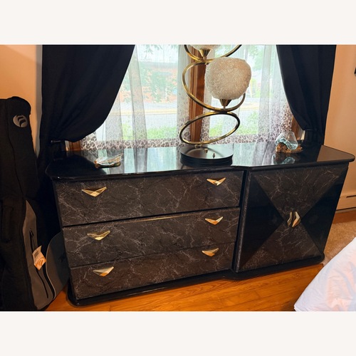 Used Vintage/Antique Finds Black Wood Dresser for sale on AptDeco