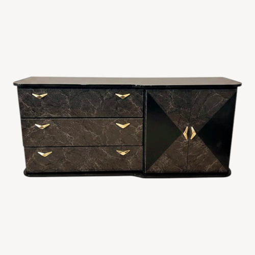 Used Vintage/Antique Finds Black Wood Dresser for sale on AptDeco