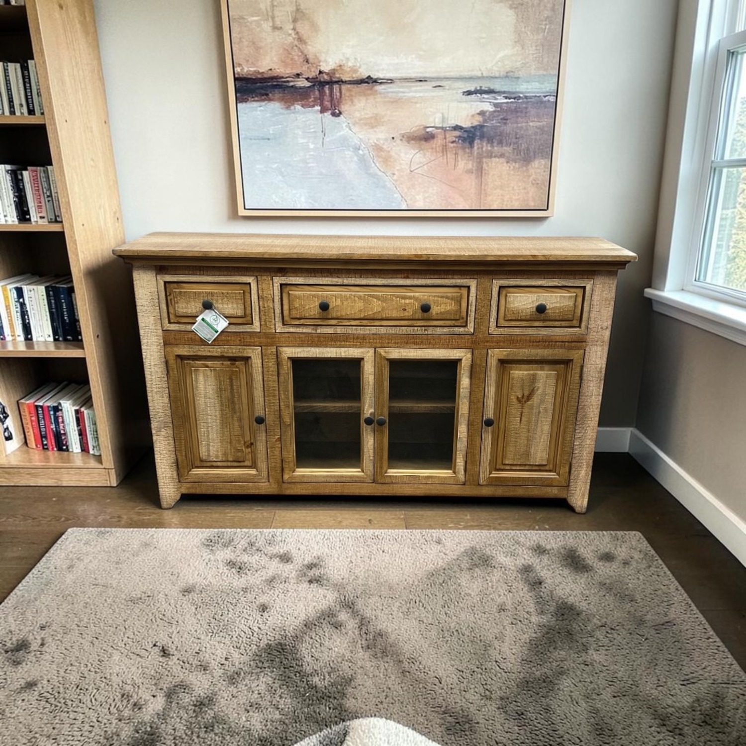 August Grove Glenwood 3 Drawer 4 Door Console - image-1