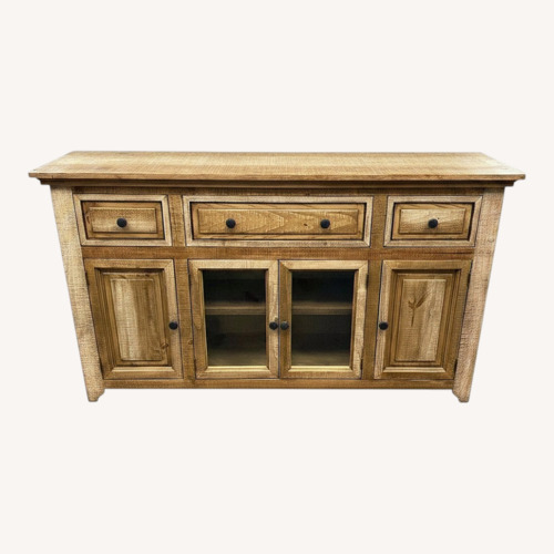 Used August Grove Glenwood 3 Drawer 4 Door Console for sale on AptDeco