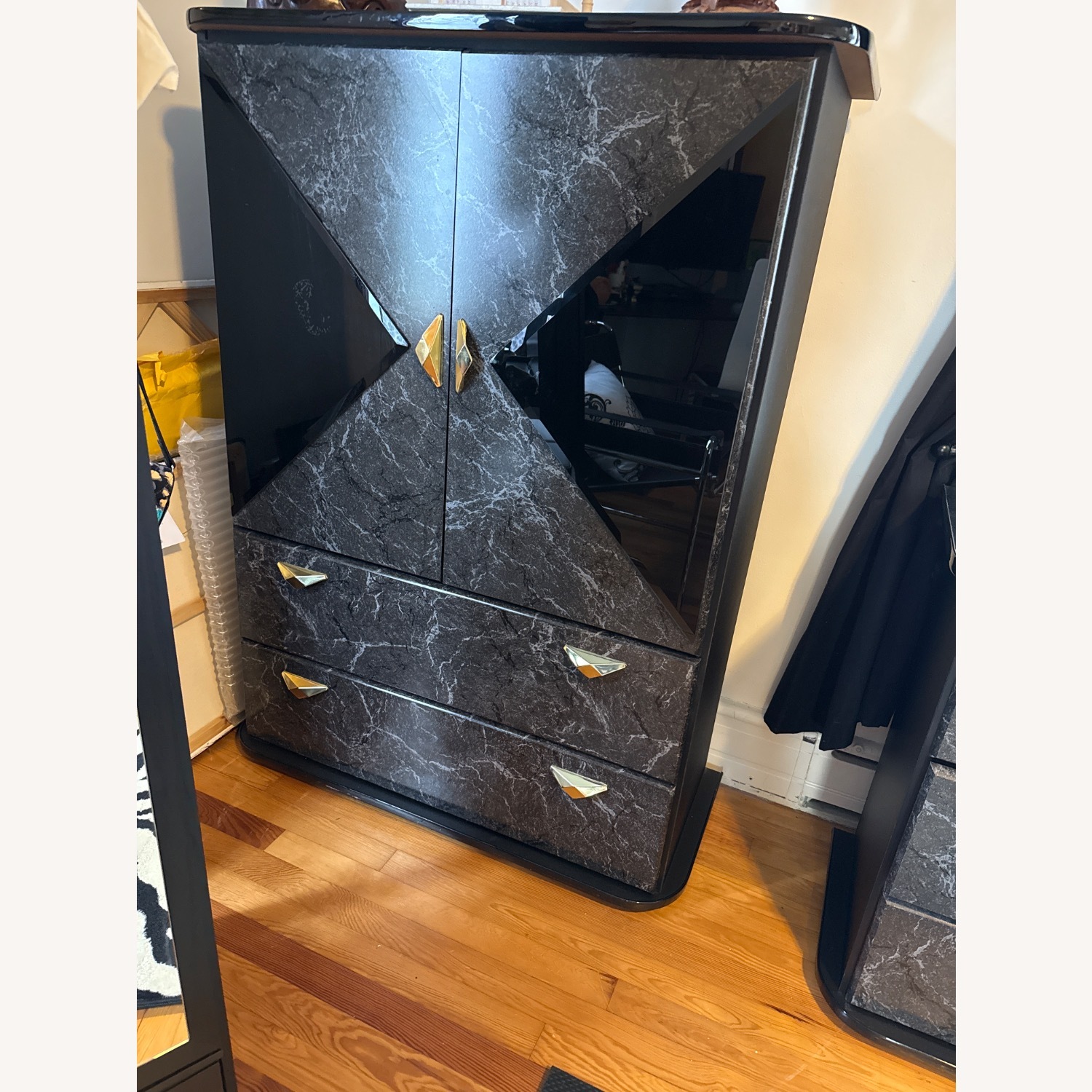 Vintage/Antique Finds Black Armoire - image-2