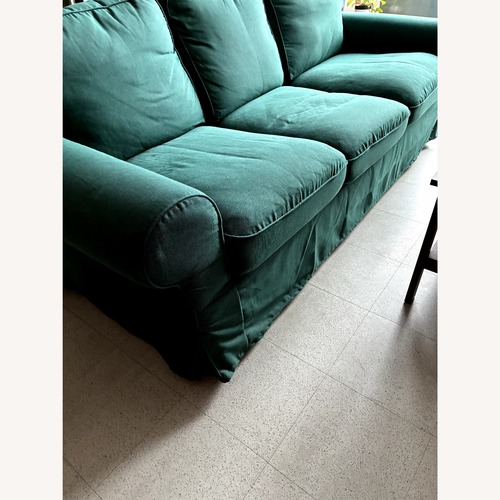 Used IKEA Green Fabric 3+ Seater Sofa for sale on AptDeco