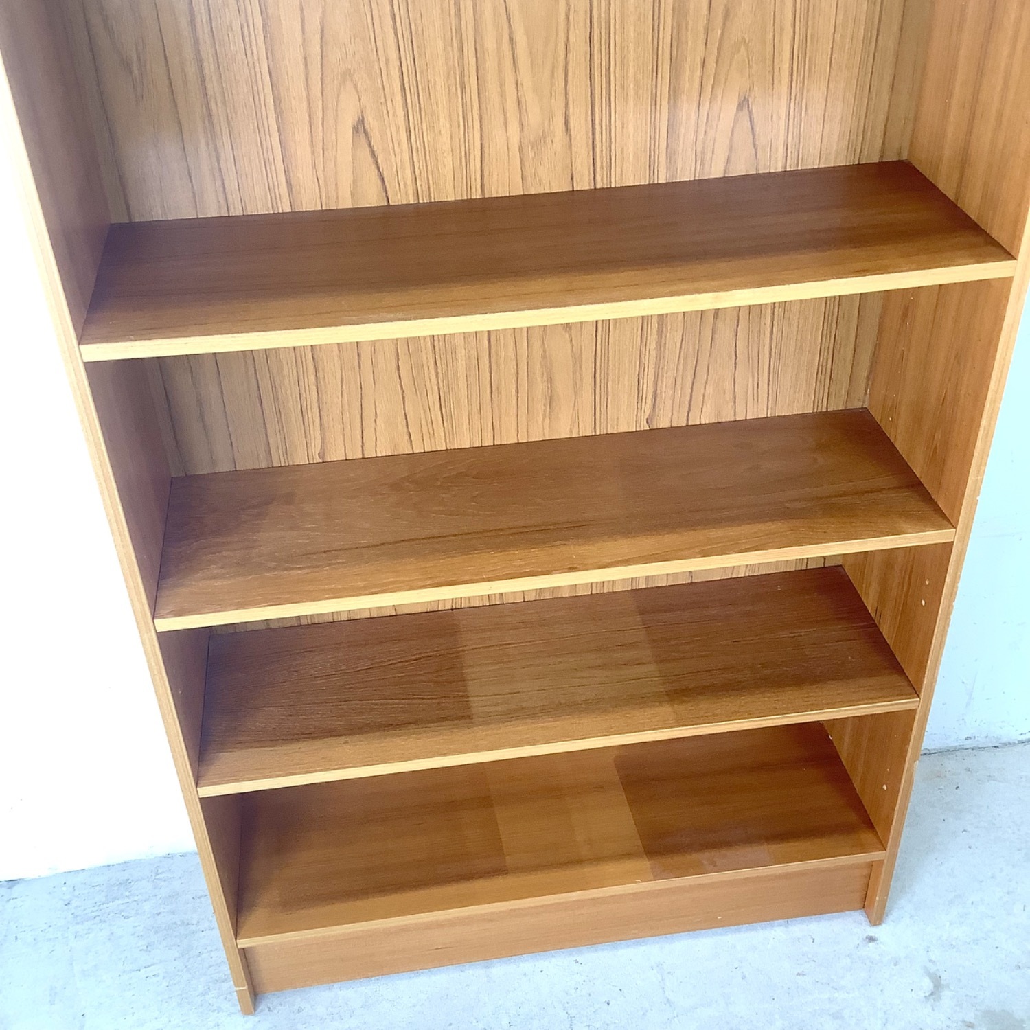 Tall Scandinavian Modern Teak Bookcase - image-11