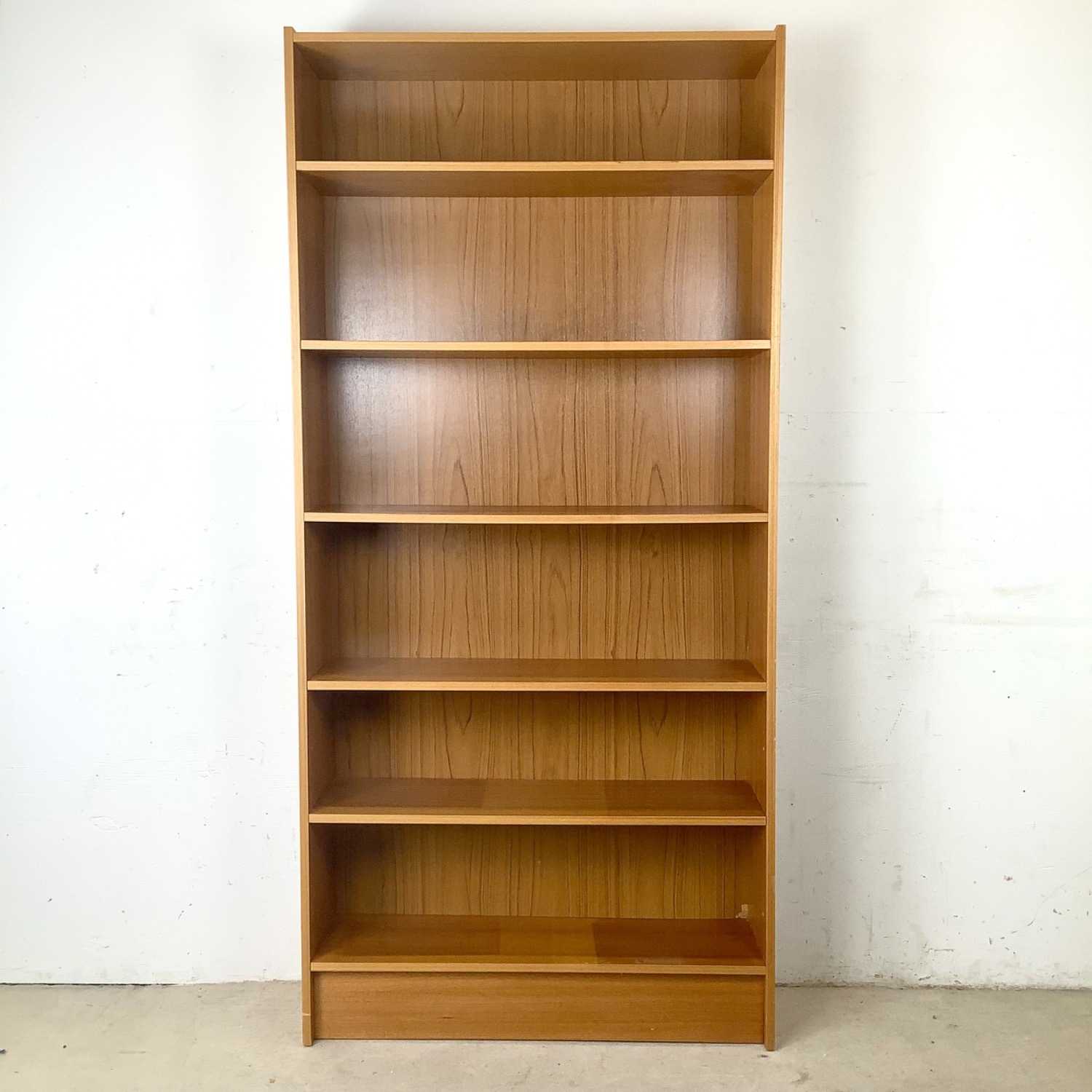 Tall Scandinavian Modern Teak Bookcase - image-2