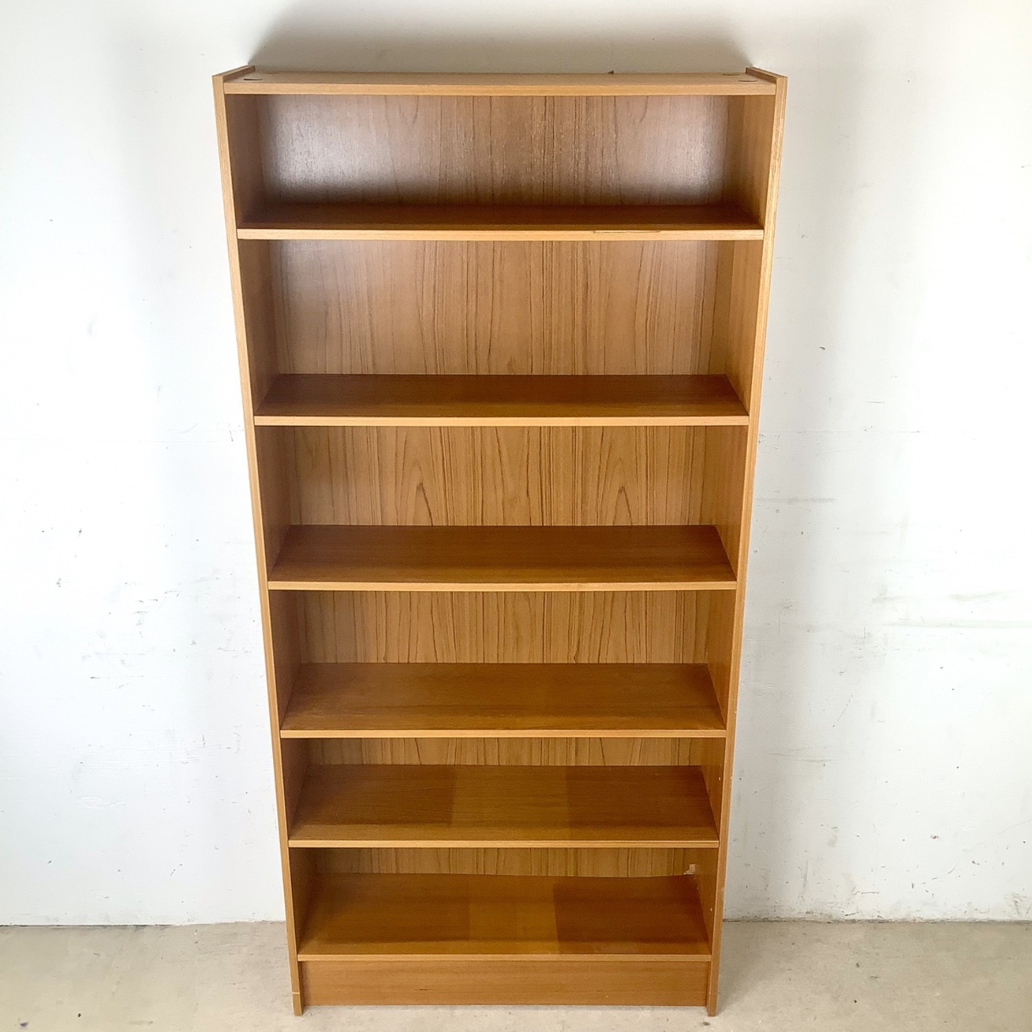 Tall Scandinavian Modern Teak Bookcase - image-3