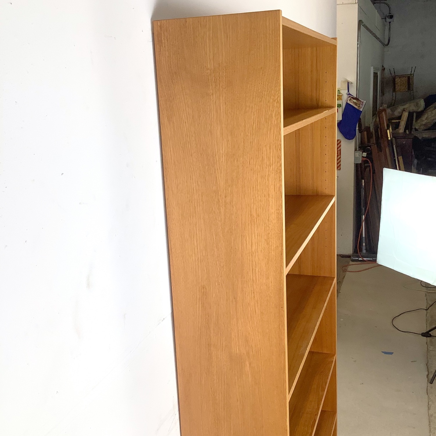 Tall Scandinavian Modern Teak Bookcase - image-15