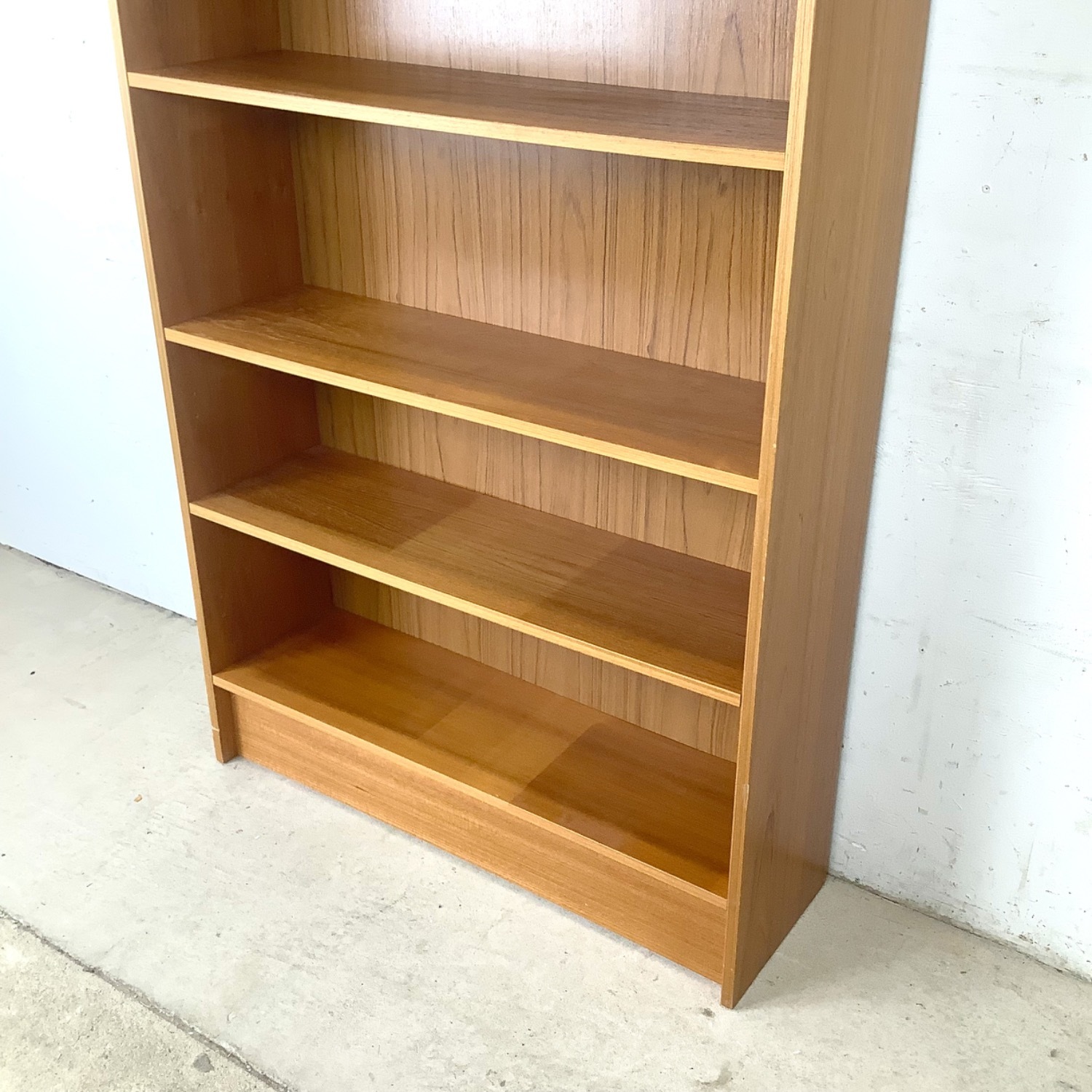 Tall Scandinavian Modern Teak Bookcase - image-5