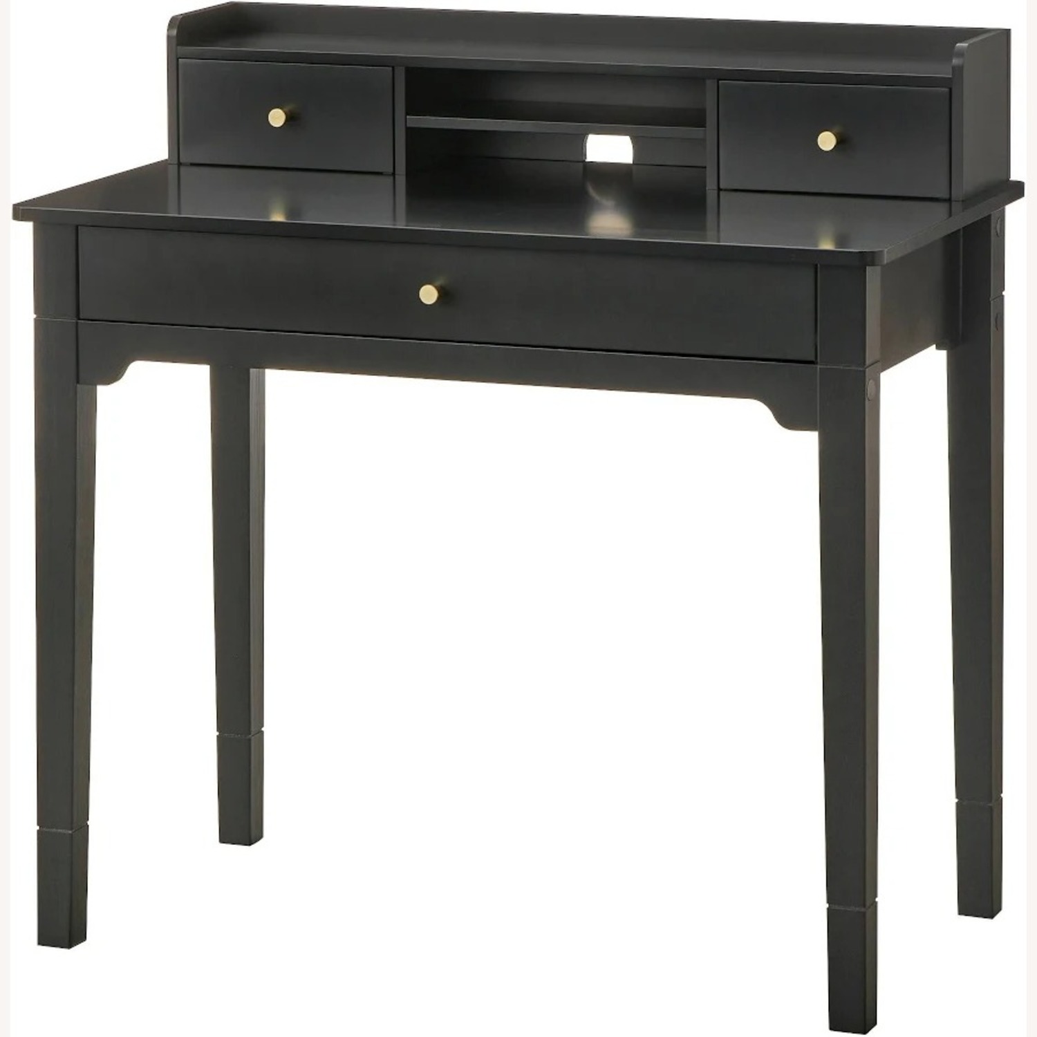 Target Black Keaton Desk with Hutch - image-1