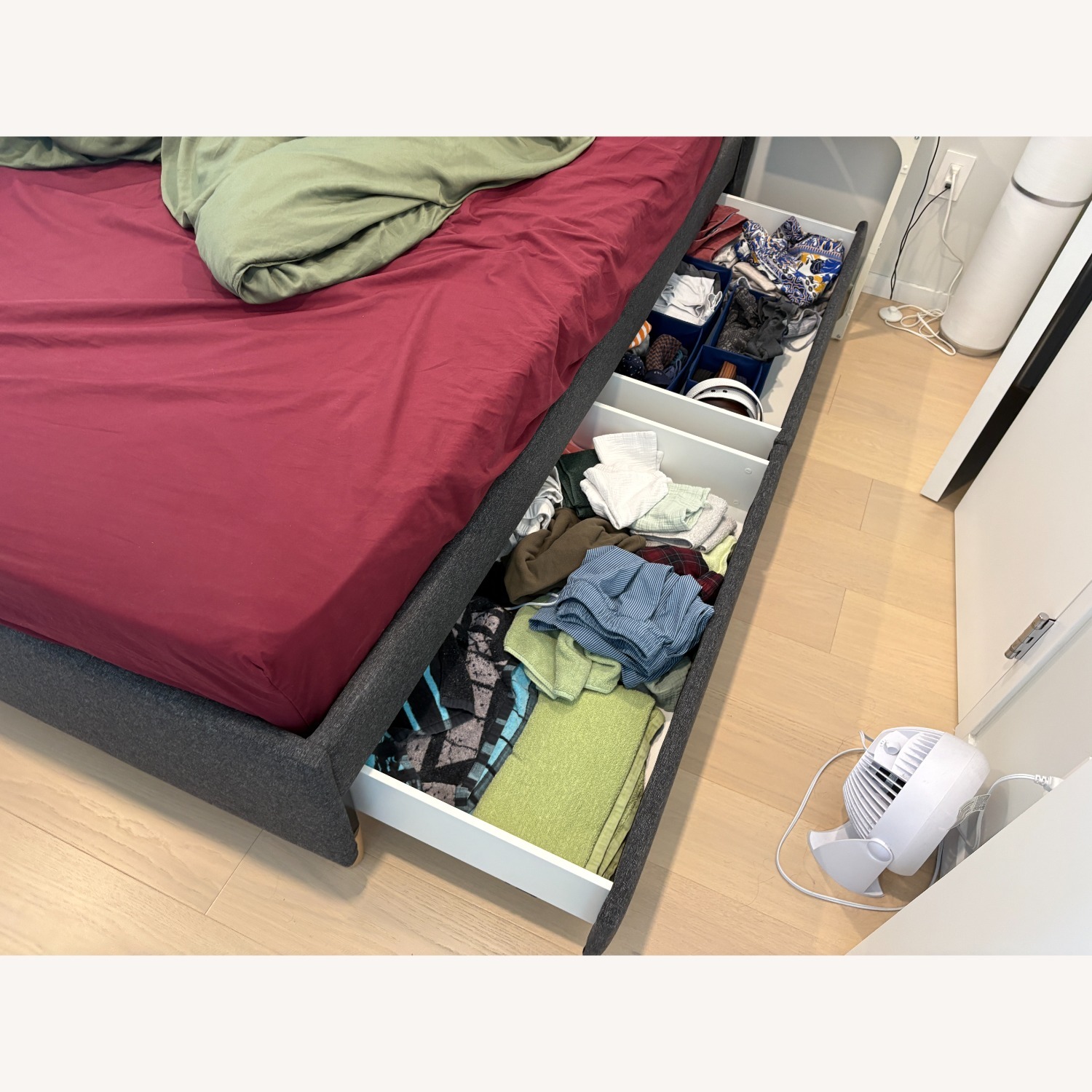 IKEA Idanas Dark Gray Queen Bed - image-4