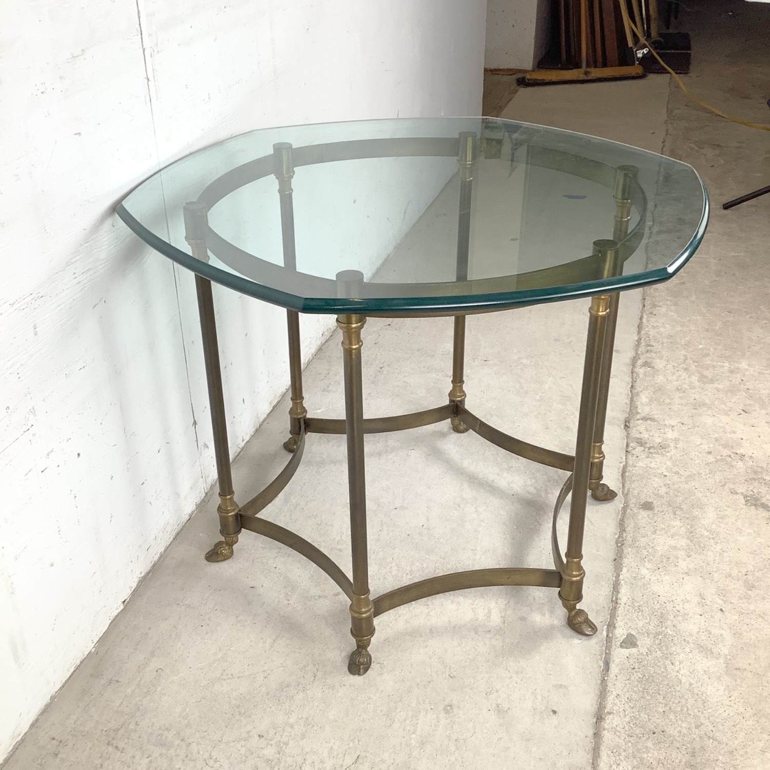 Vintage Brass Side Table, Style of La Barge - image-15