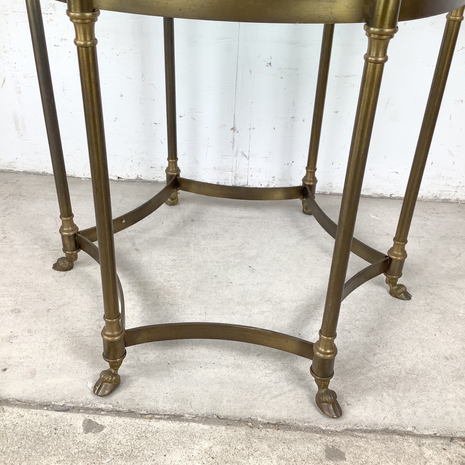 Vintage Brass Side Table, Style of La Barge - image-12