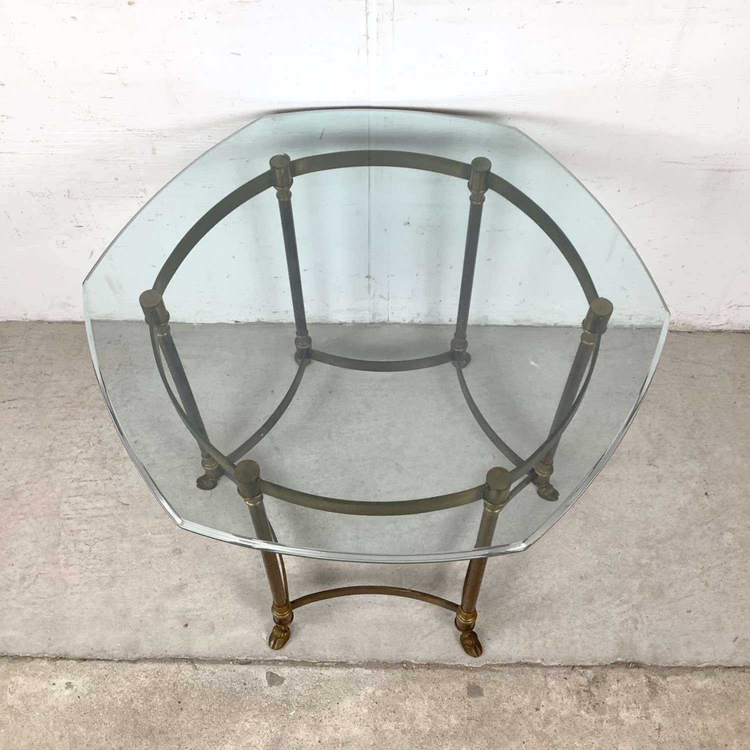 Vintage Brass Side Table, Style of La Barge - image-6