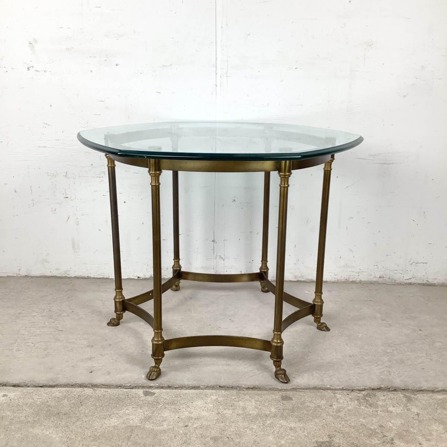 Vintage Brass Side Table, Style of La Barge - image-5