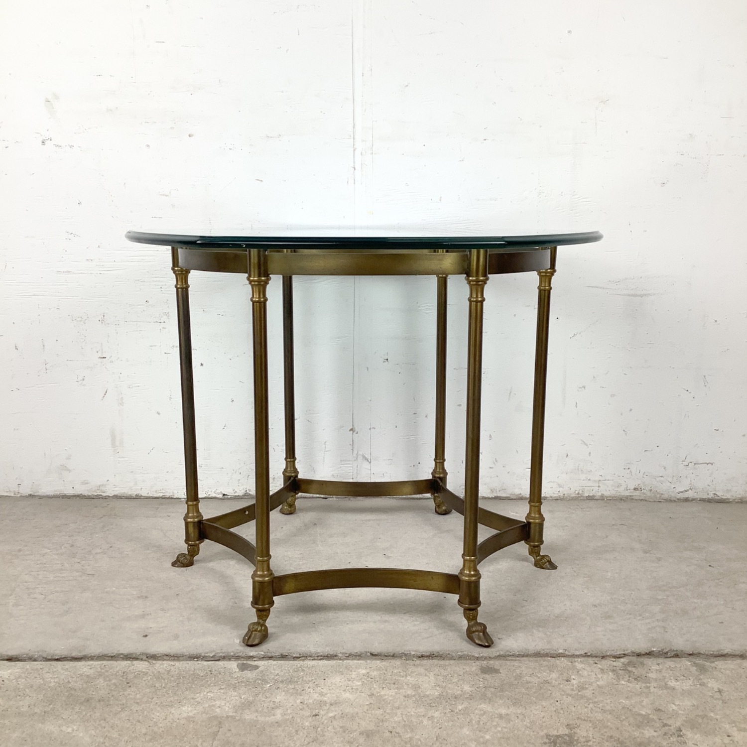 Vintage Brass Side Table, Style of La Barge - image-4