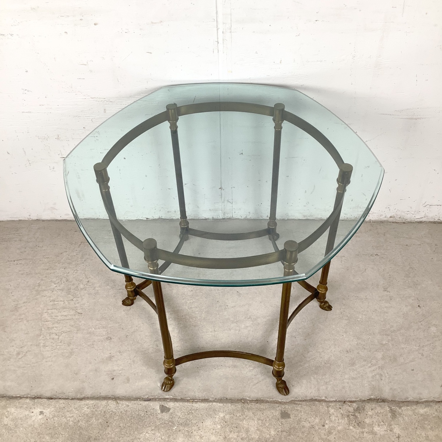 Vintage Brass Side Table, Style of La Barge - image-3