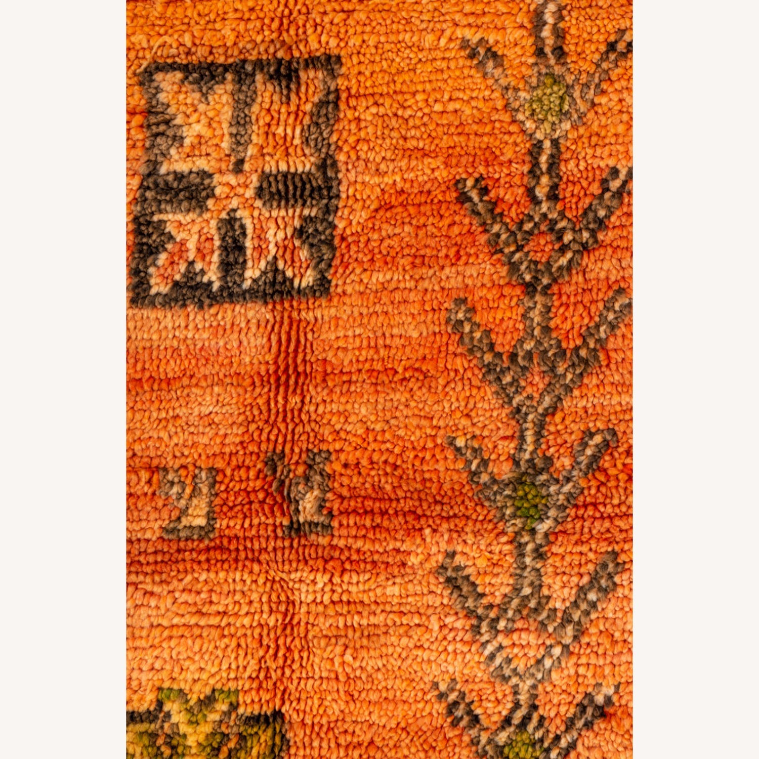 Mid Century Moroccan Orange Rug 7×11 - image-3