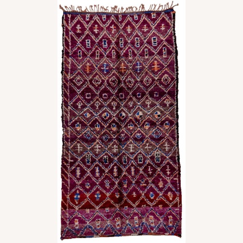 Used Mid Century Moroccan Rug 10.7' x 5.5' for sale on AptDeco