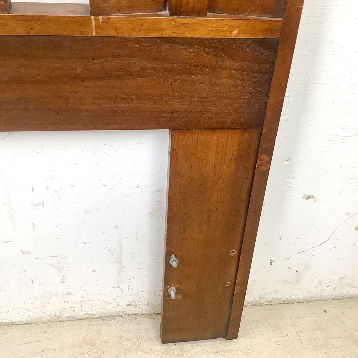 Mid-Century Walnut Vertical Slat Headboard- 60 in - image-16