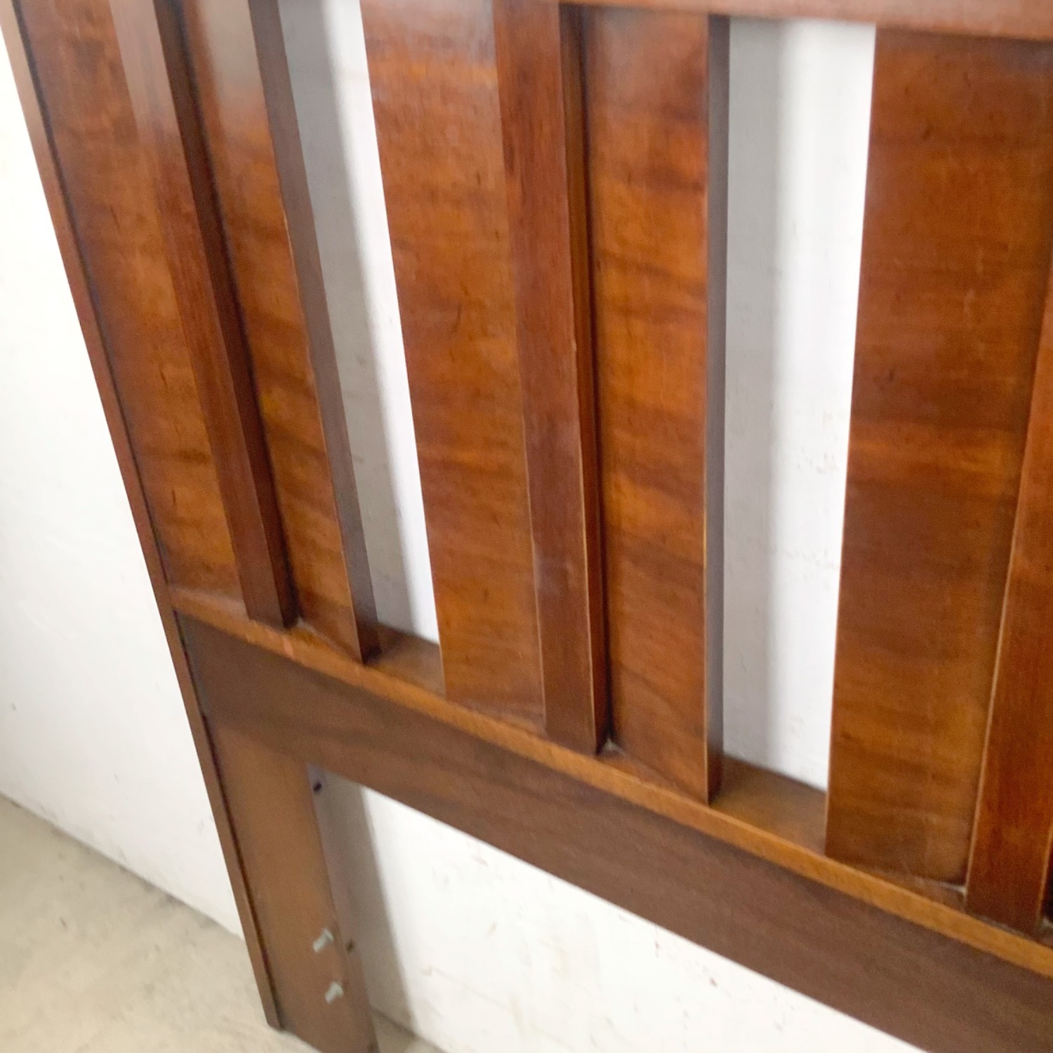 Mid-Century Walnut Vertical Slat Headboard- 60 in - image-15