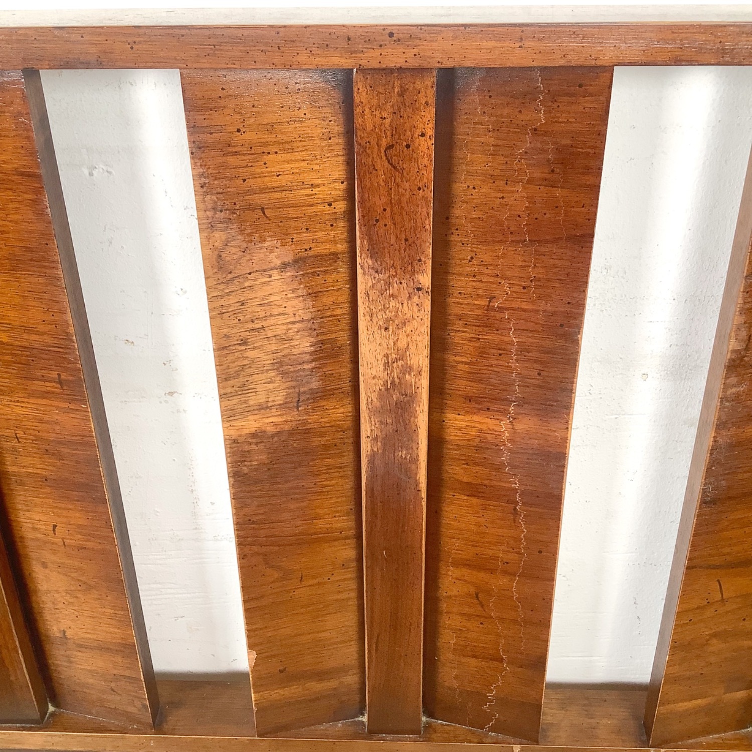 Mid-Century Walnut Vertical Slat Headboard- 60 in - image-8