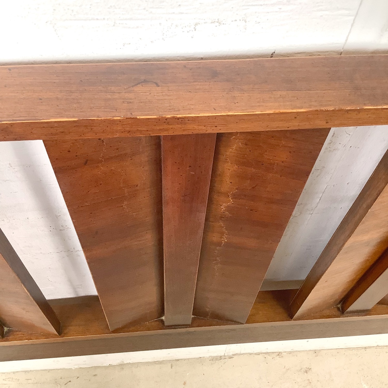 Mid-Century Walnut Vertical Slat Headboard- 60 in - image-7