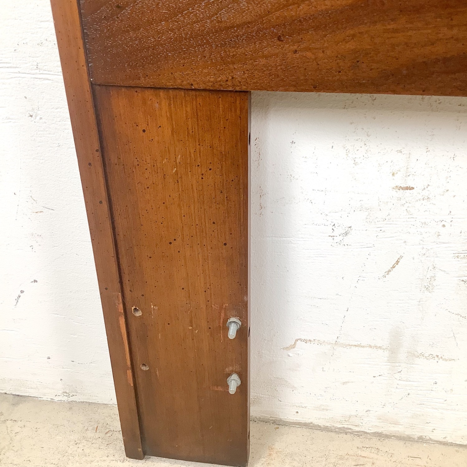 Mid-Century Walnut Vertical Slat Headboard- 60 in - image-14