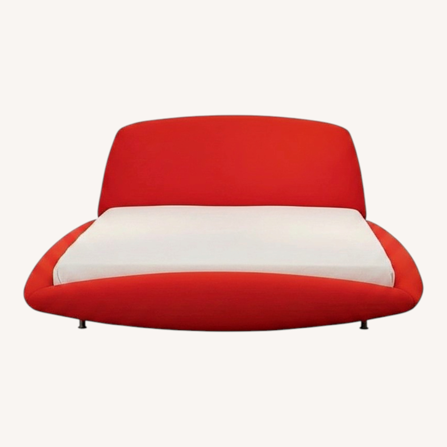 Roche Bobois Calisson Red Fabric King Bed - image-0