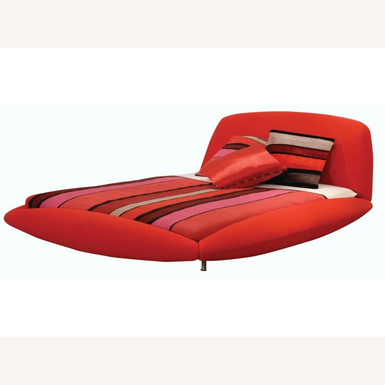 Roche Bobois Calisson Red Fabric King Bed - image-4