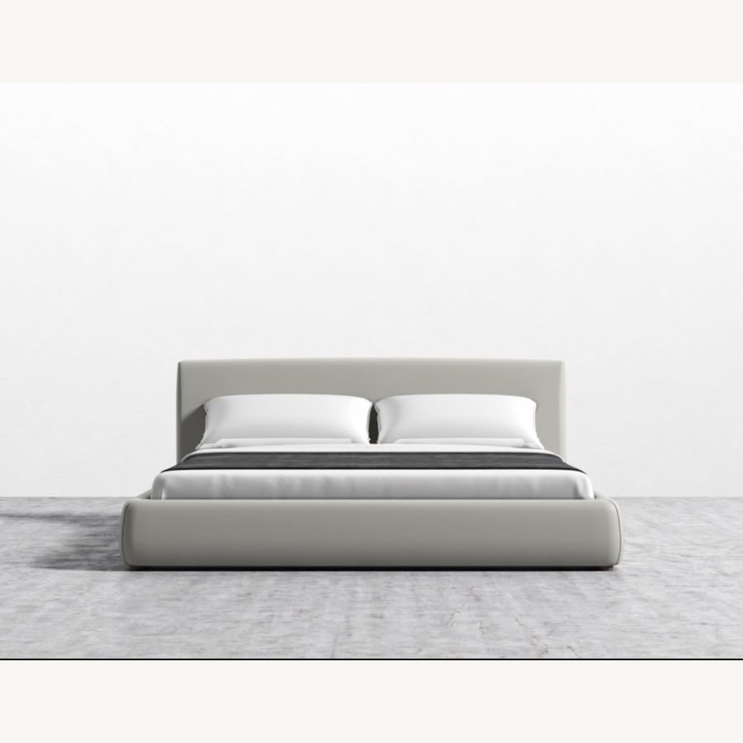 Rove Concepts Ophelia Taupe Microfiber Queen Bed - image-1
