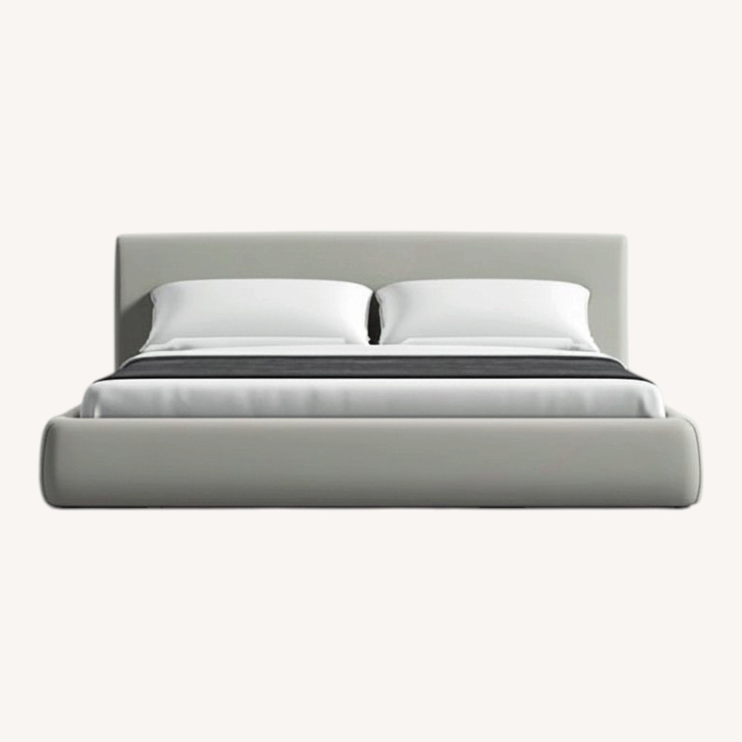Rove Concepts Ophelia Taupe Microfiber Queen Bed - image-0