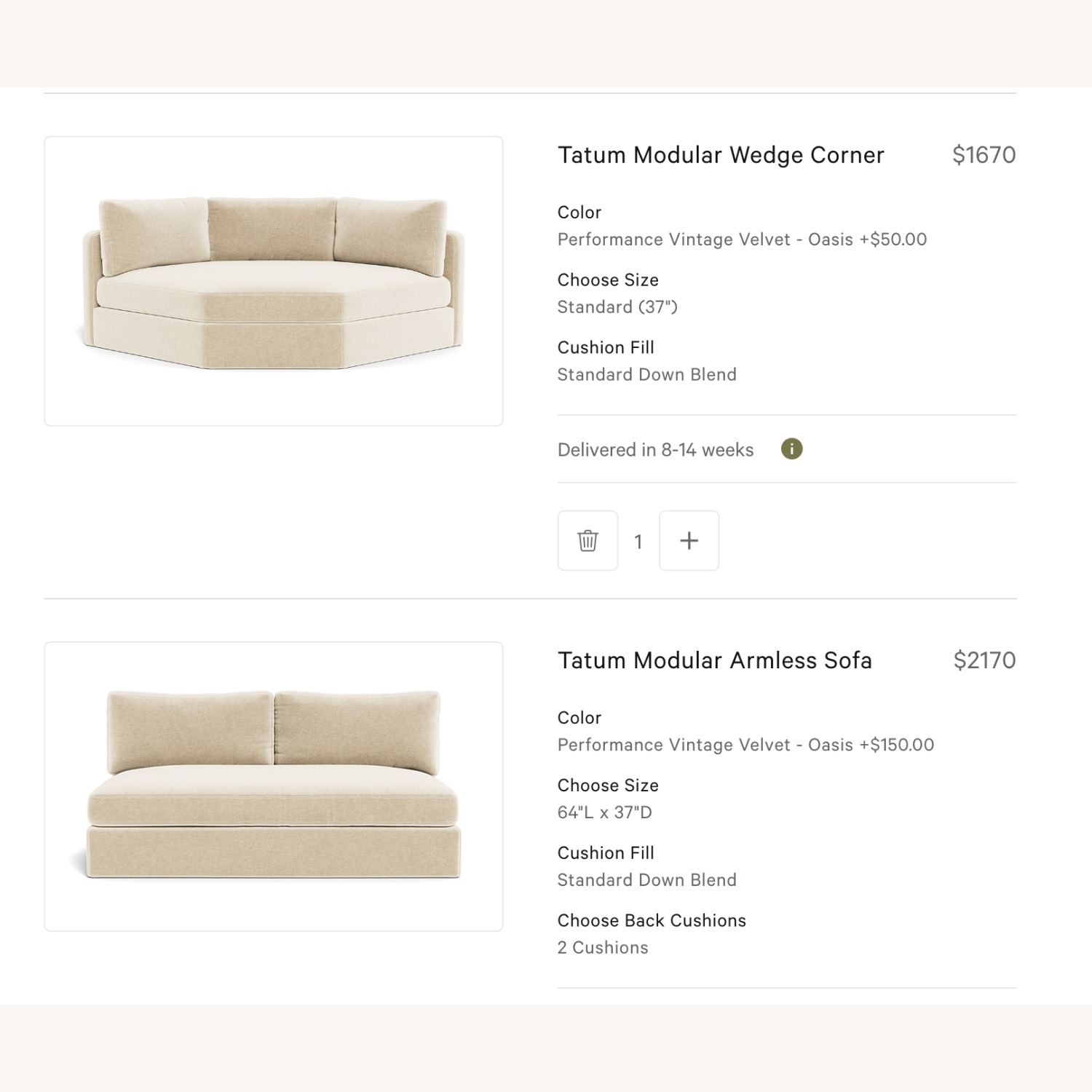 Interior Define Tatum Wedge Sectional - image-4