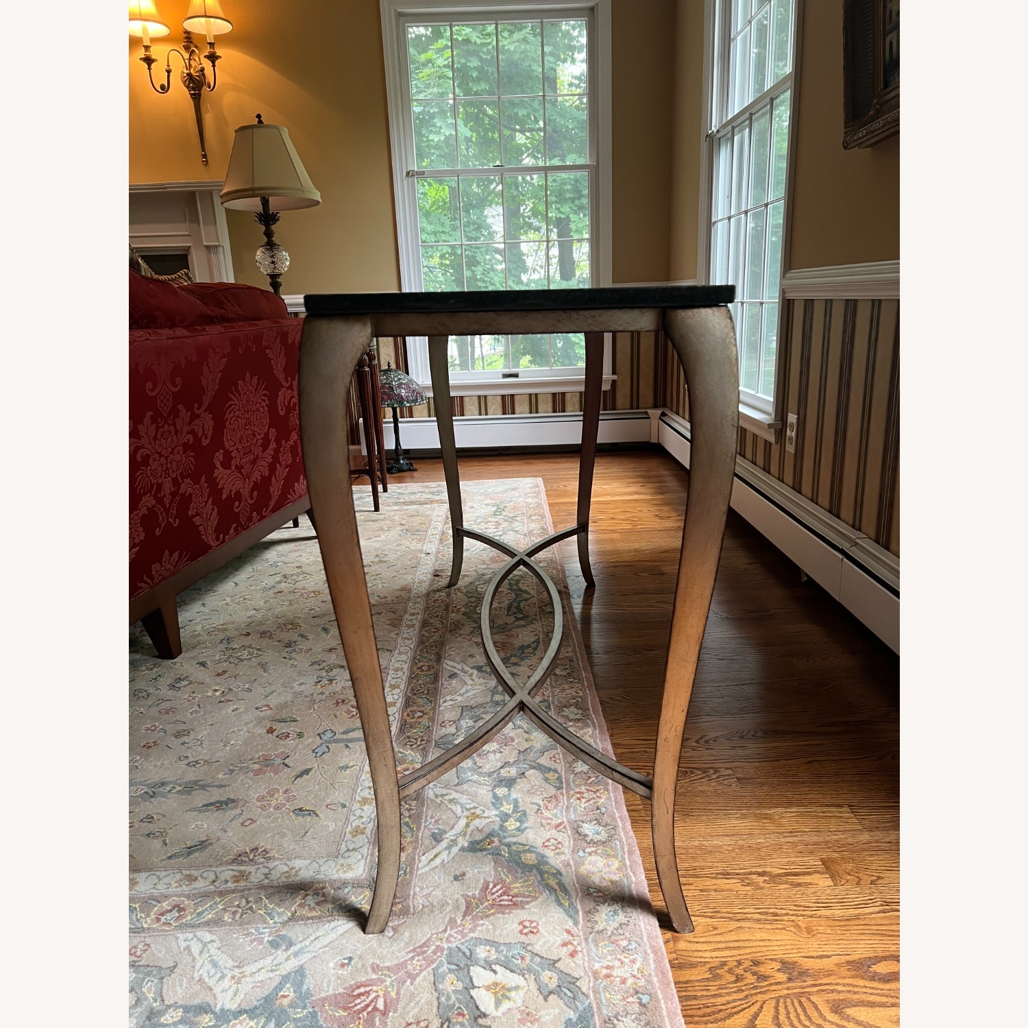 Black Marble Side Table - image-1