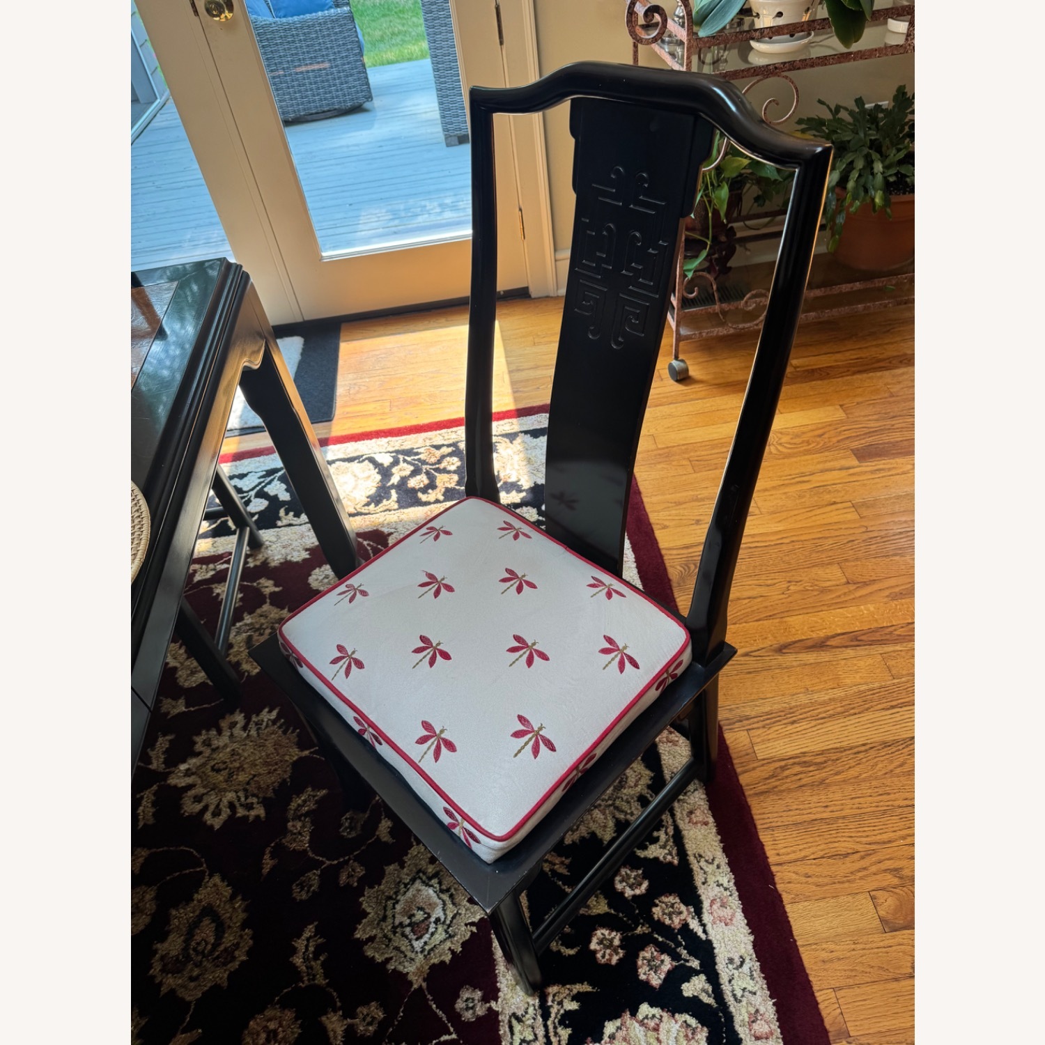 Century Furniture Fabric Dining Chairs - image-6