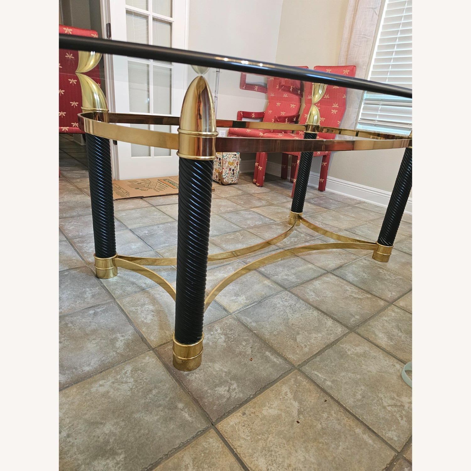 Vintage/Antique Glass Dining Table - image-3