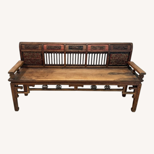 Used Chinese Carved Wood Bench for sale on AptDeco