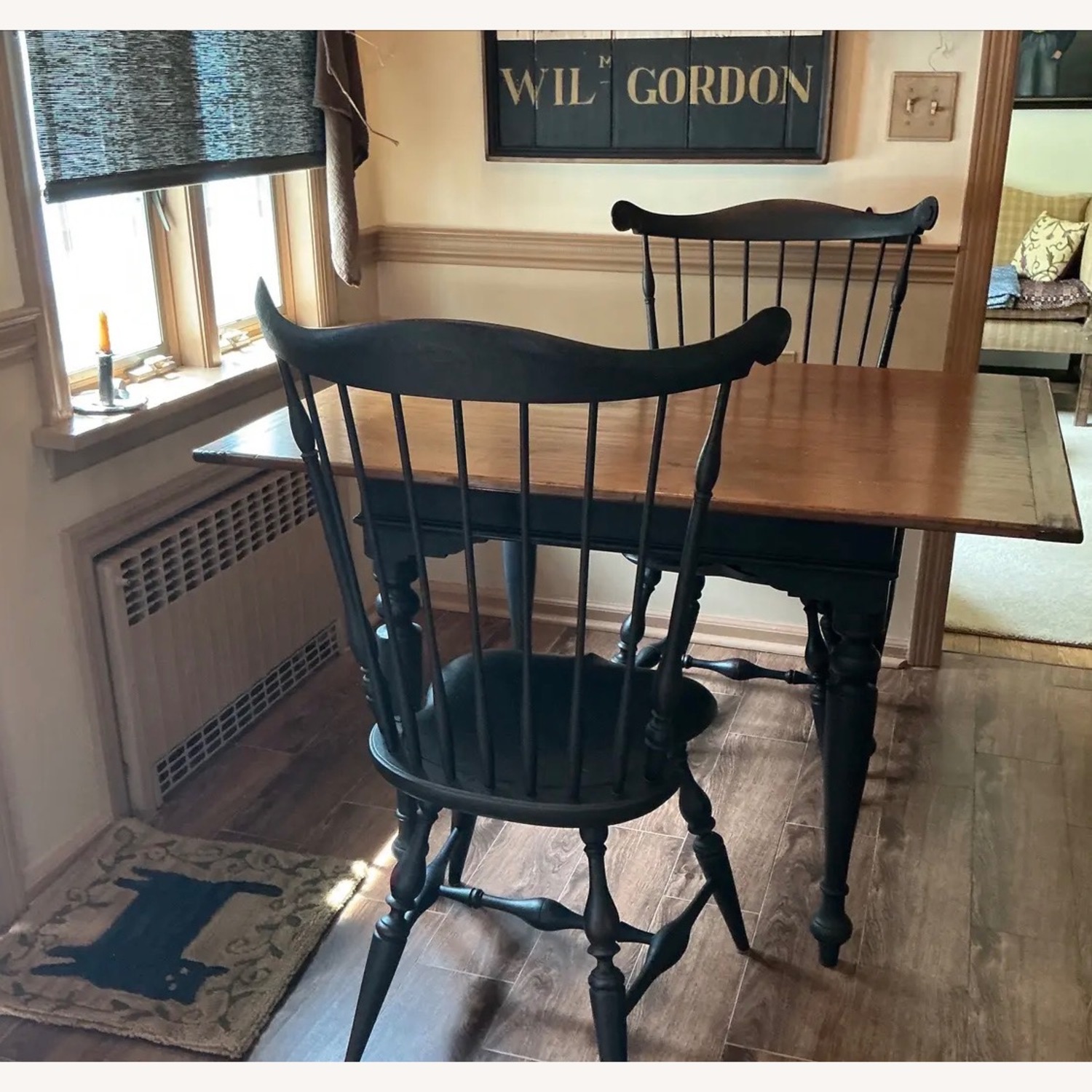 Adam Matthews Black Wood Dining Sets - image-1
