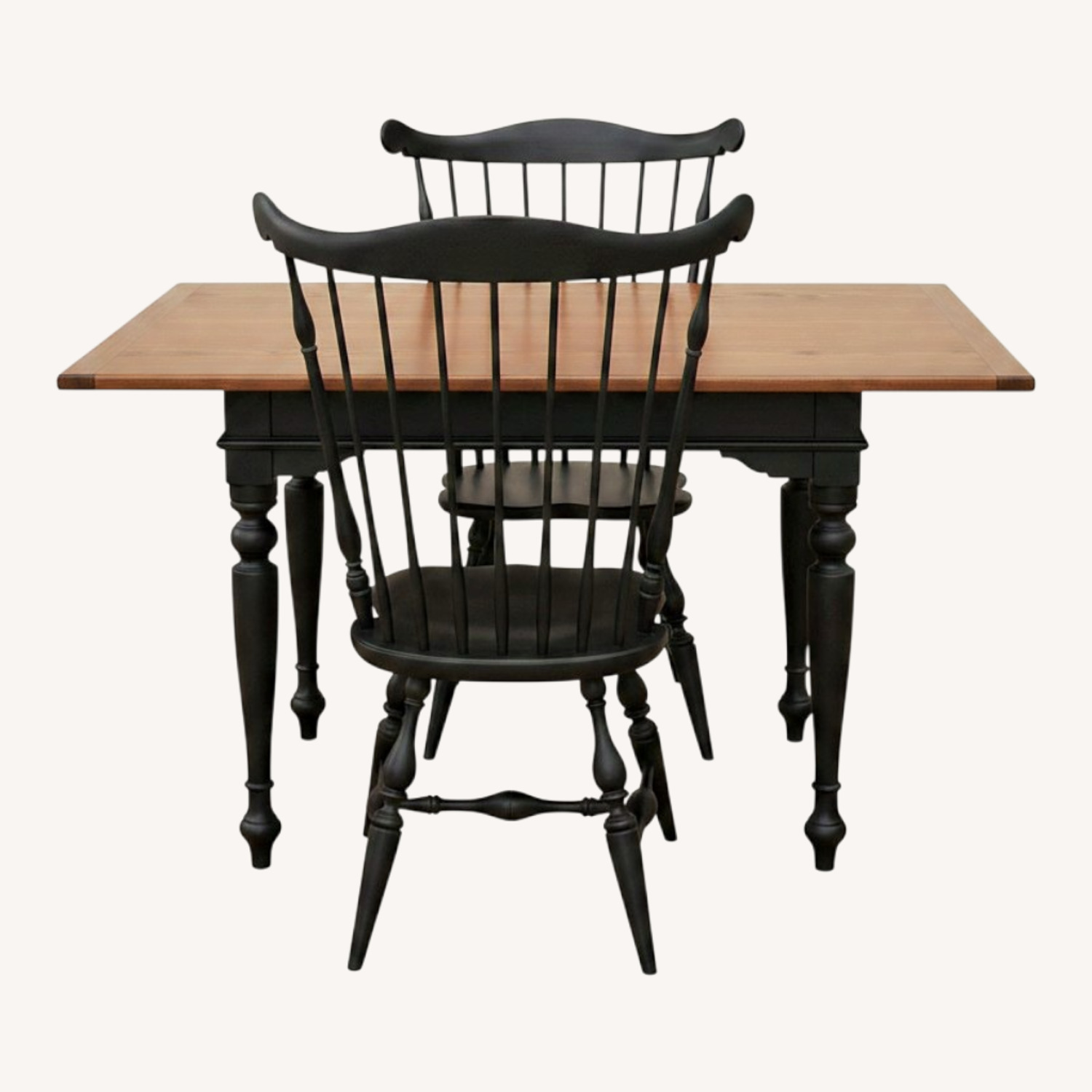 Adam Matthews Black Wood Dining Sets - image-0