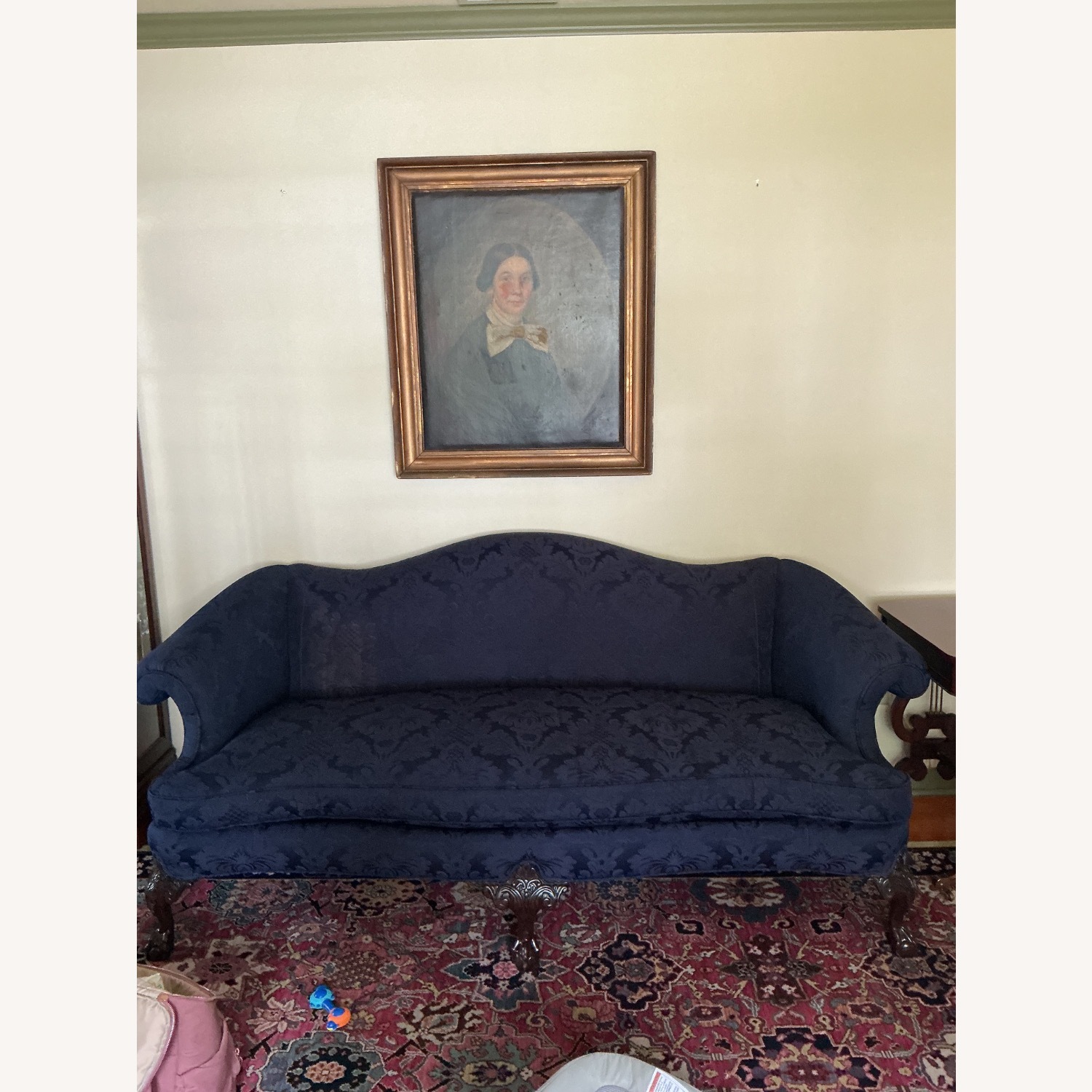 Blue Vintage Couch - image-1
