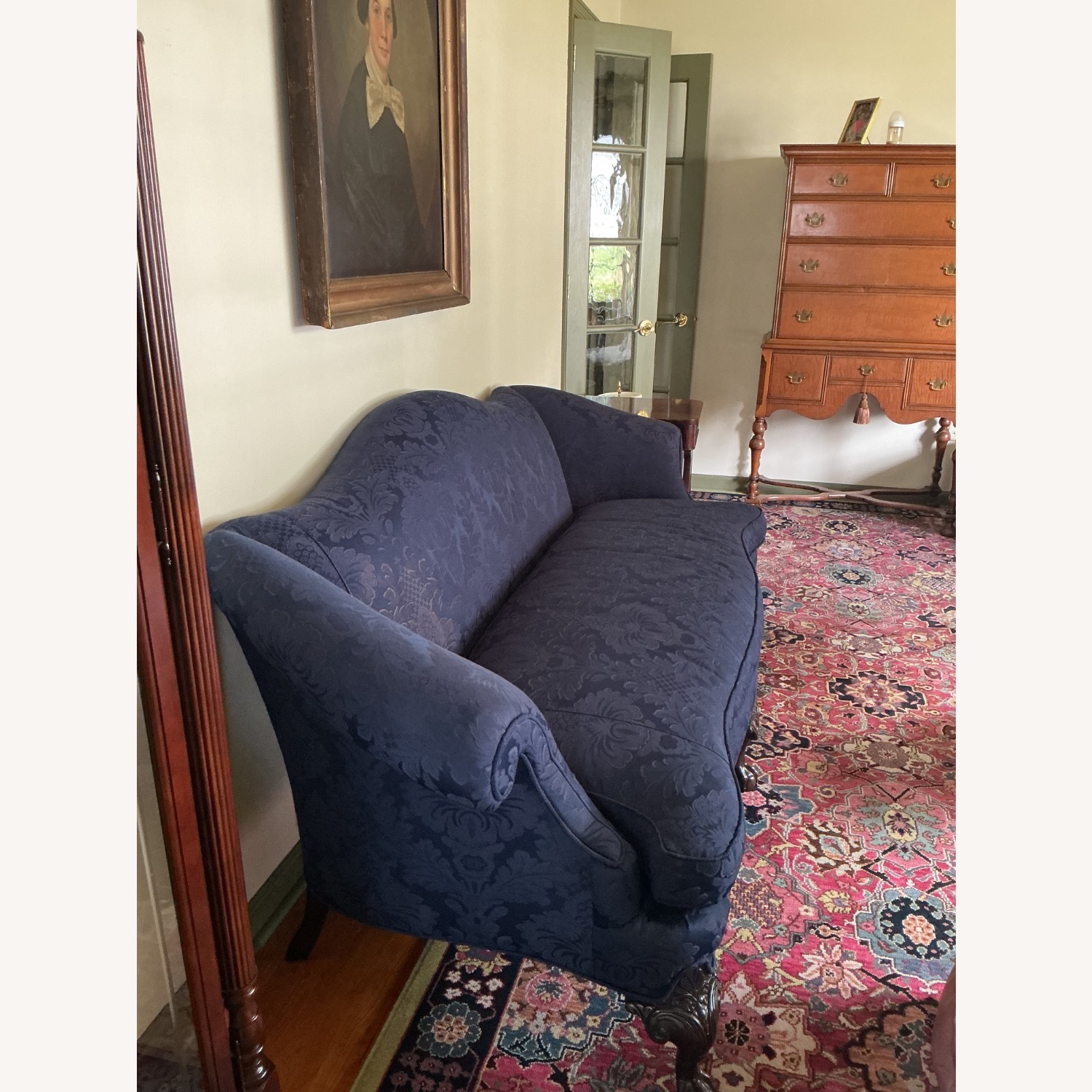 Blue Vintage Couch - image-3