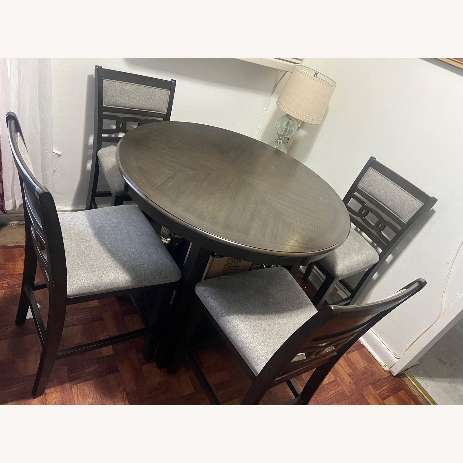 Langwest Counter Height Dining Table and 4 Bar Stools - image-4