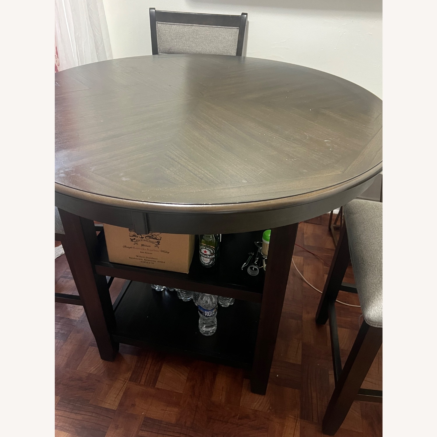 Langwest Counter Height Dining Table and 4 Bar Stools - image-2