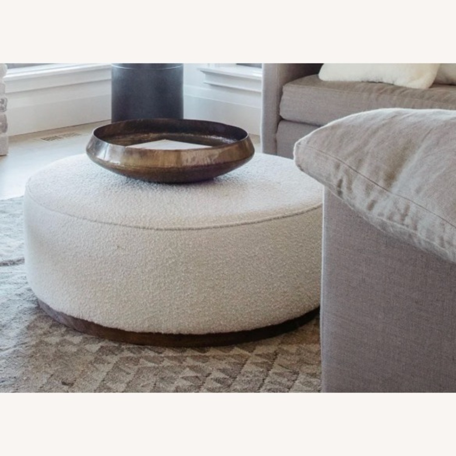 Four Hands Sinclair Large Round Ottoman - image-9