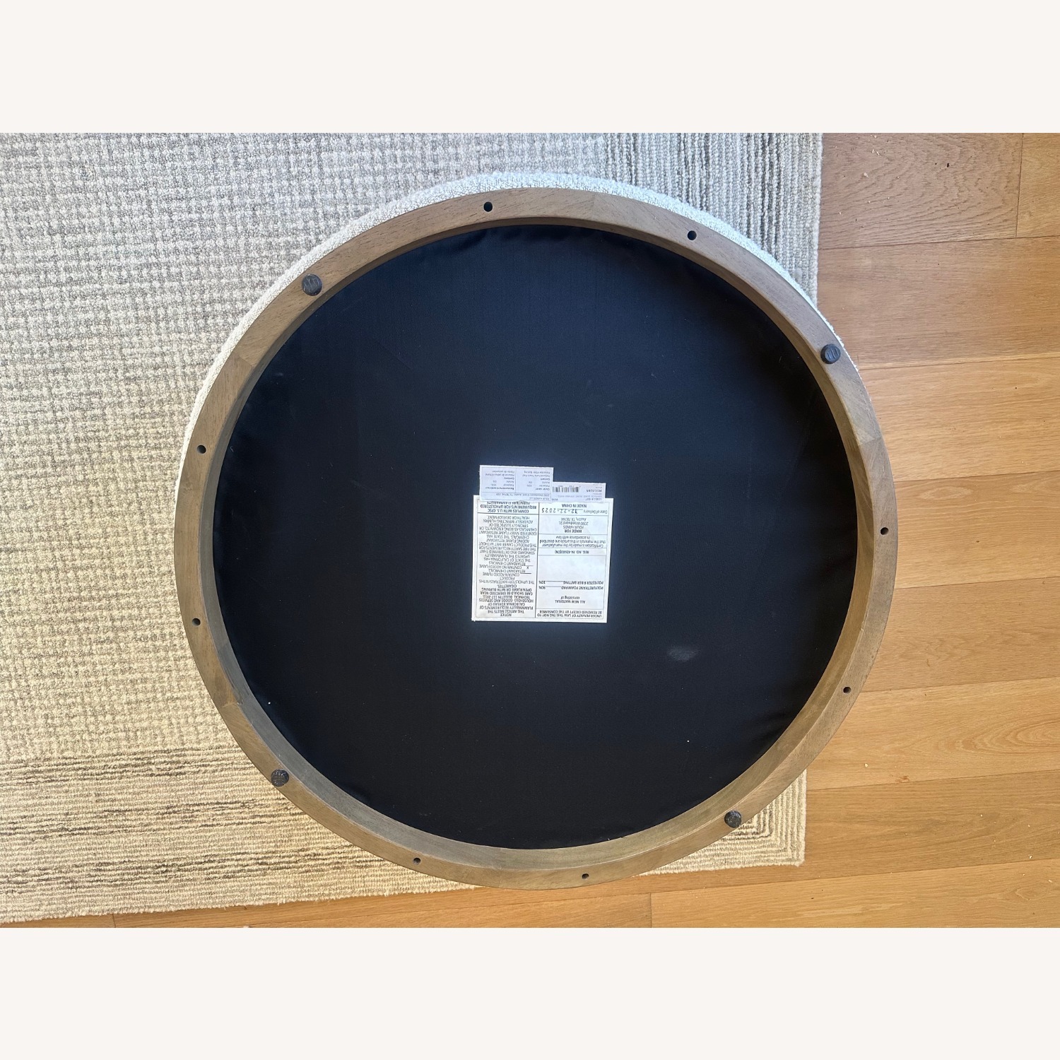 Four Hands Sinclair Large Round Ottoman - image-4