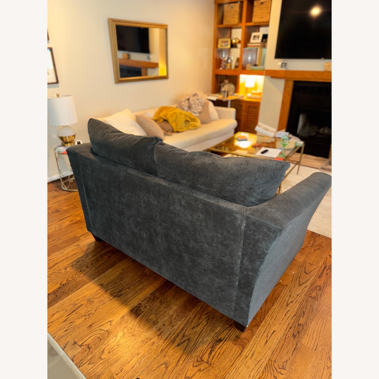 Bob's Discount Furniture Dark Gray 2 Seater Sofa - image-2